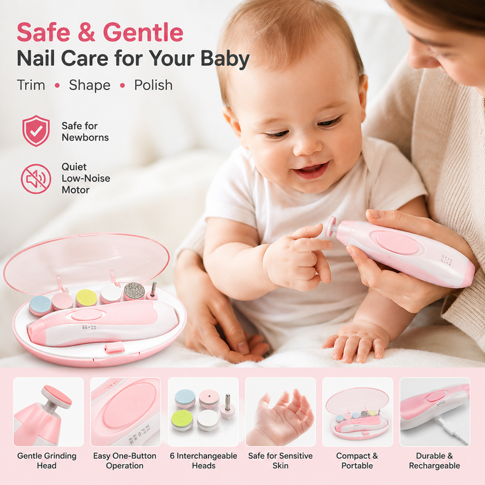 TrimSafe™ Electric Baby Nail Care Kit