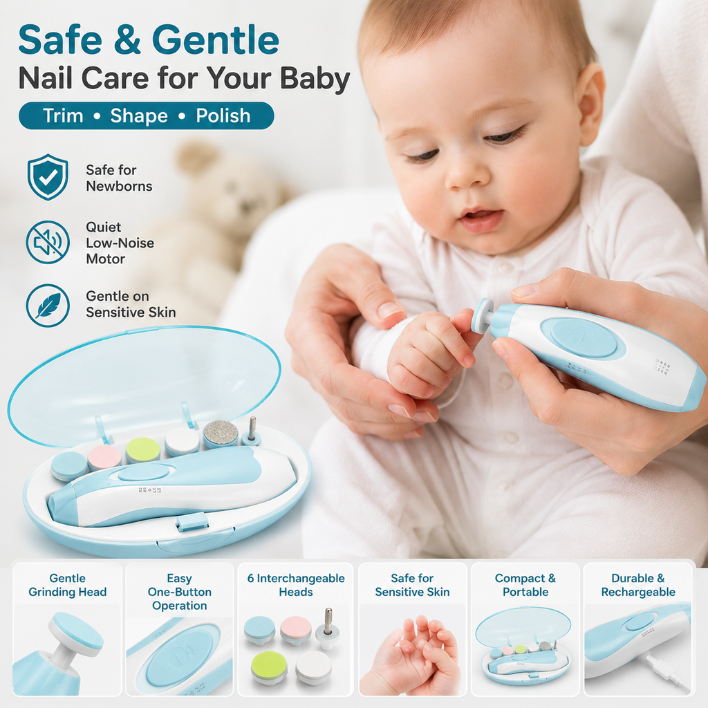 TrimSafe™ Electric Baby Nail Care Kit