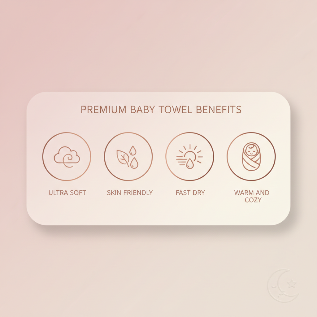 SnuggleDry™ Premium Baby Hooded Bath Towel